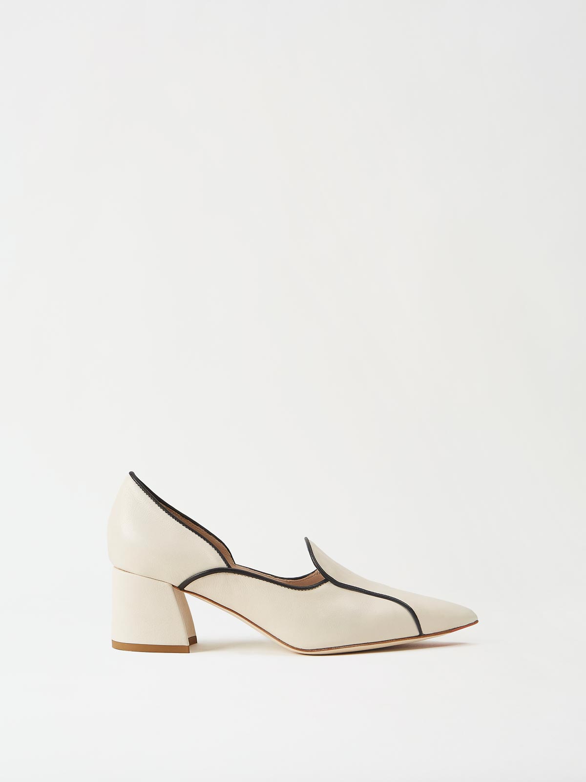 Mavette Fiona Loafer Ivory Side View